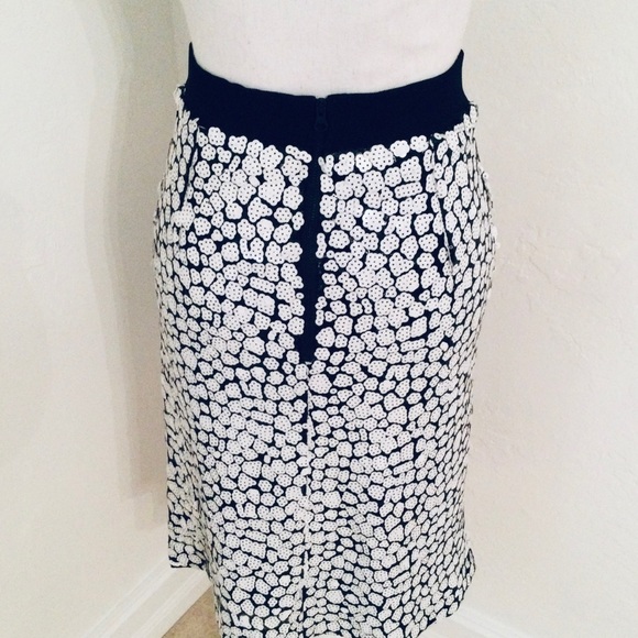 FRENCH CONNECTION SQUIN SKIRT & TOP SET BLACK-WHT - Picture 5 of 7